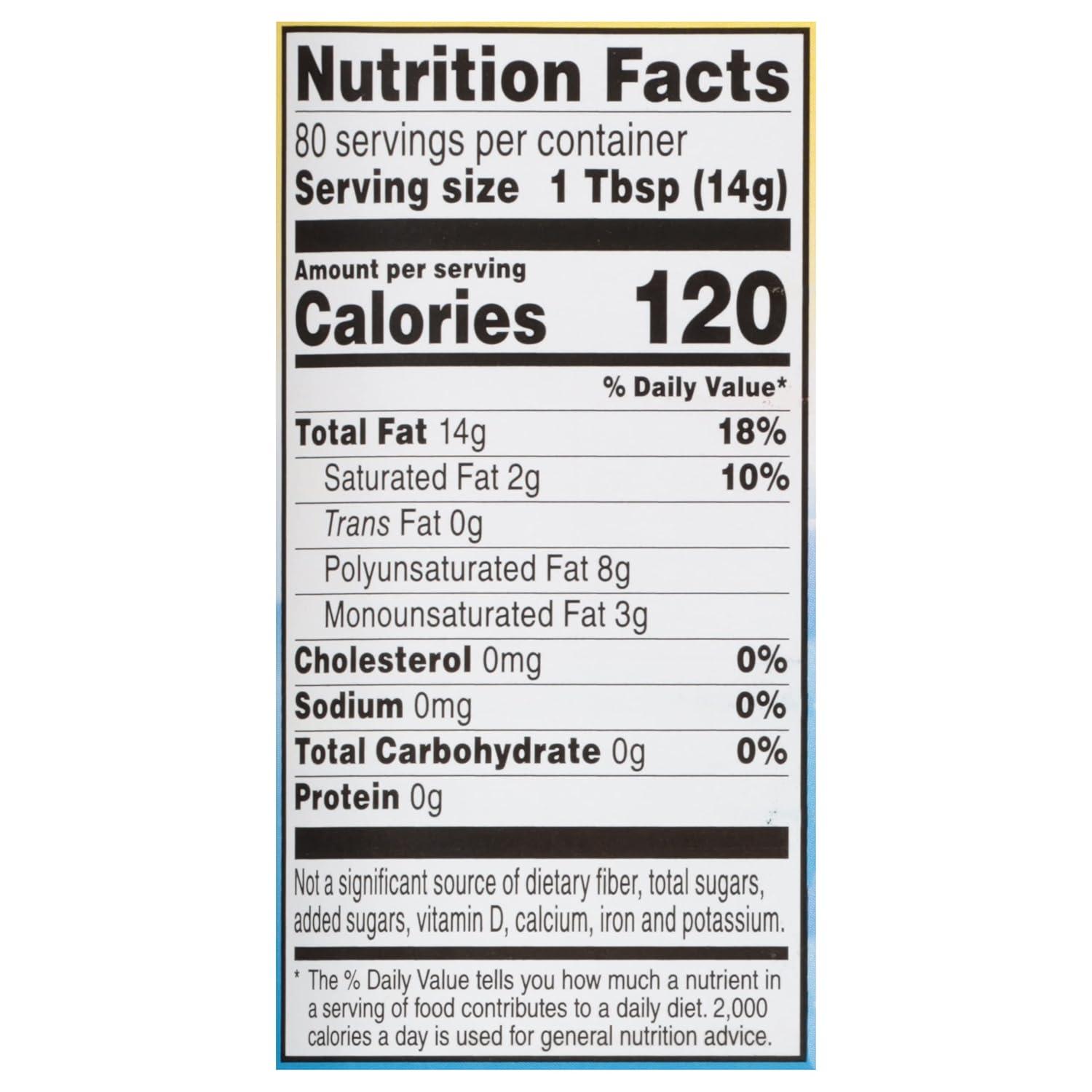image:imageCrisco Pure Vegetable Oil 40 Fluid Ounce40 Fluid Ounce Pack of 2