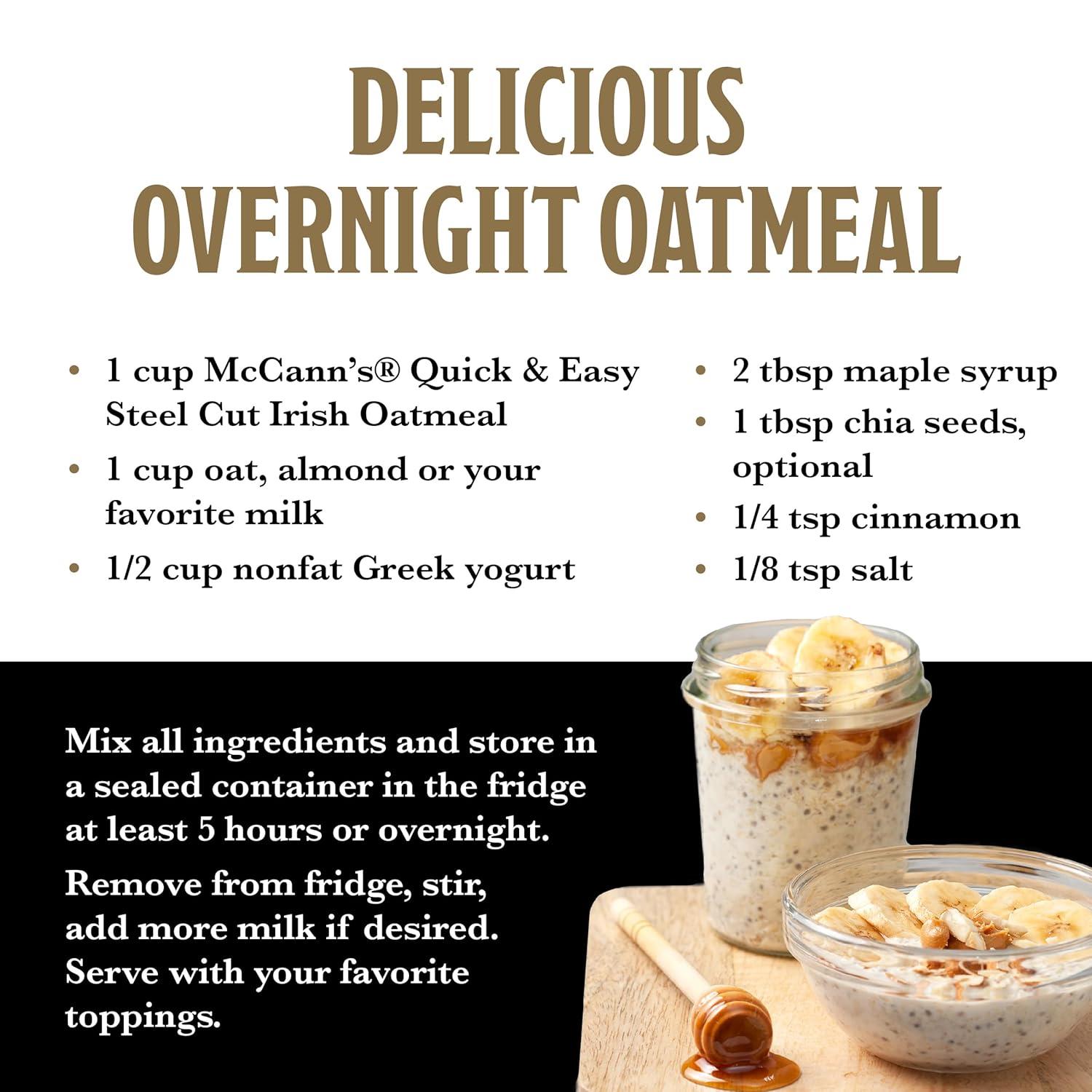 image:imageMcCanns Irish Oatmeal Quick Cooking Rolled Oats 16 OunceBag