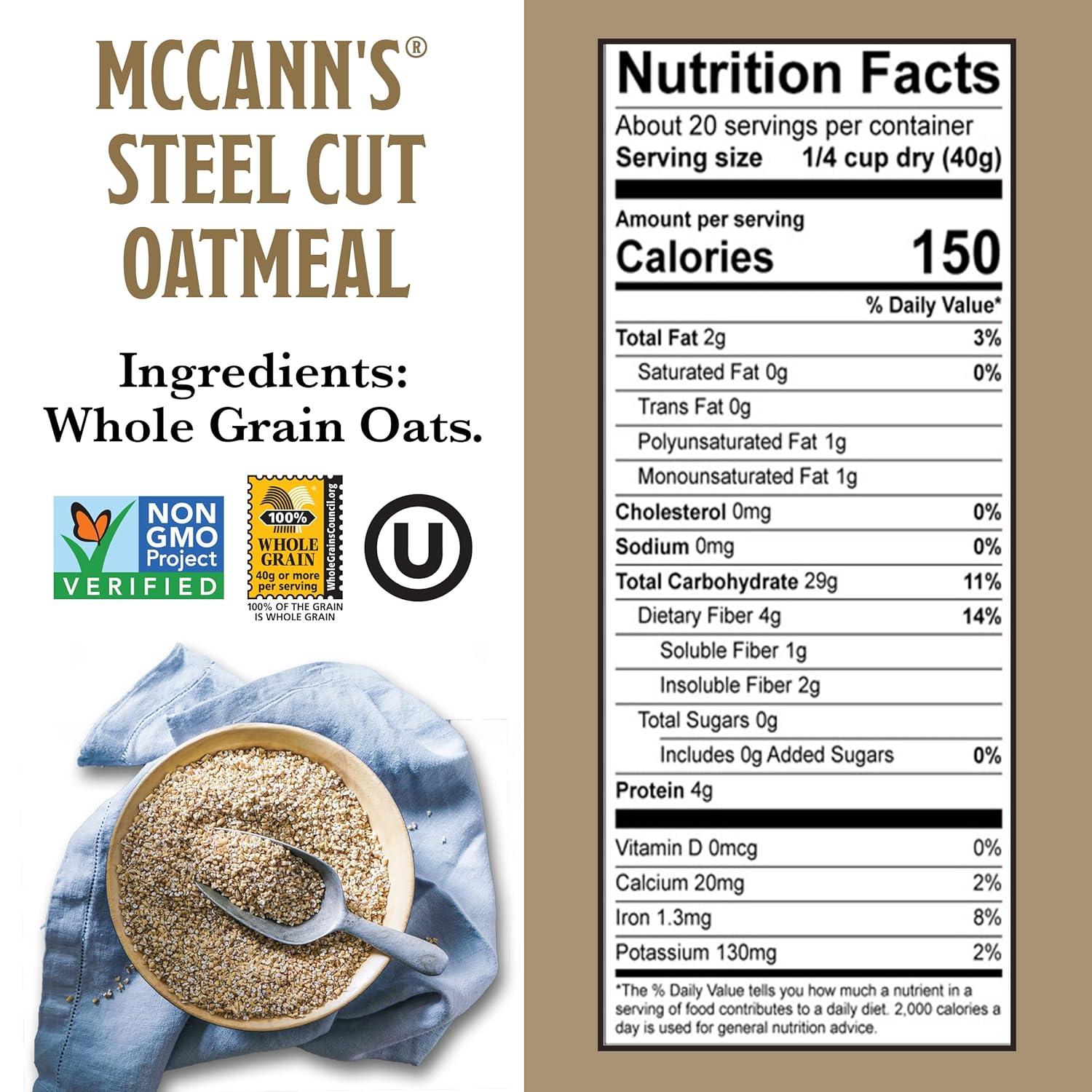 image:imageMcCanns Irish Oatmeal Quick Cooking Rolled Oats 16 OunceBag