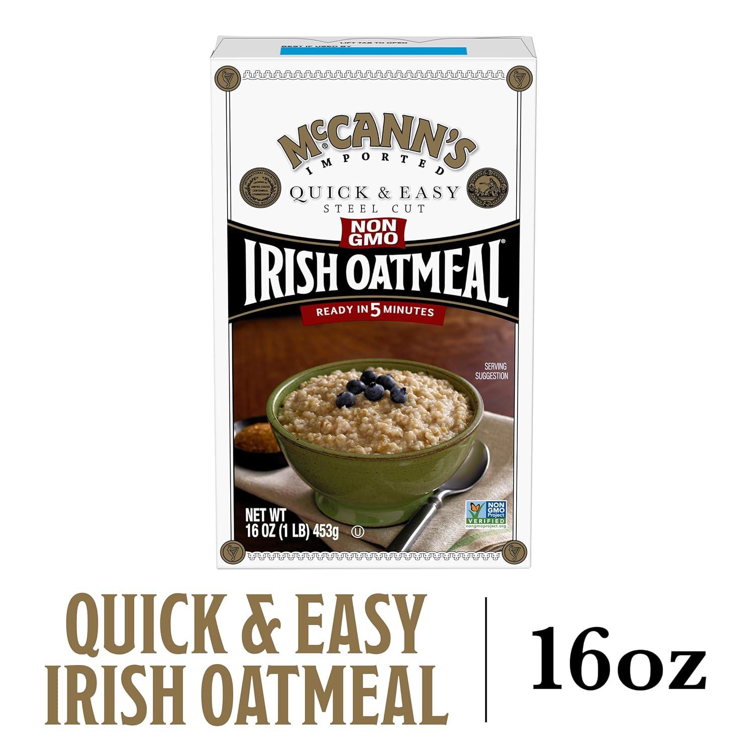 image:imageMcCanns Irish Oatmeal Quick Cooking Rolled Oats 16 OunceQuick Easy