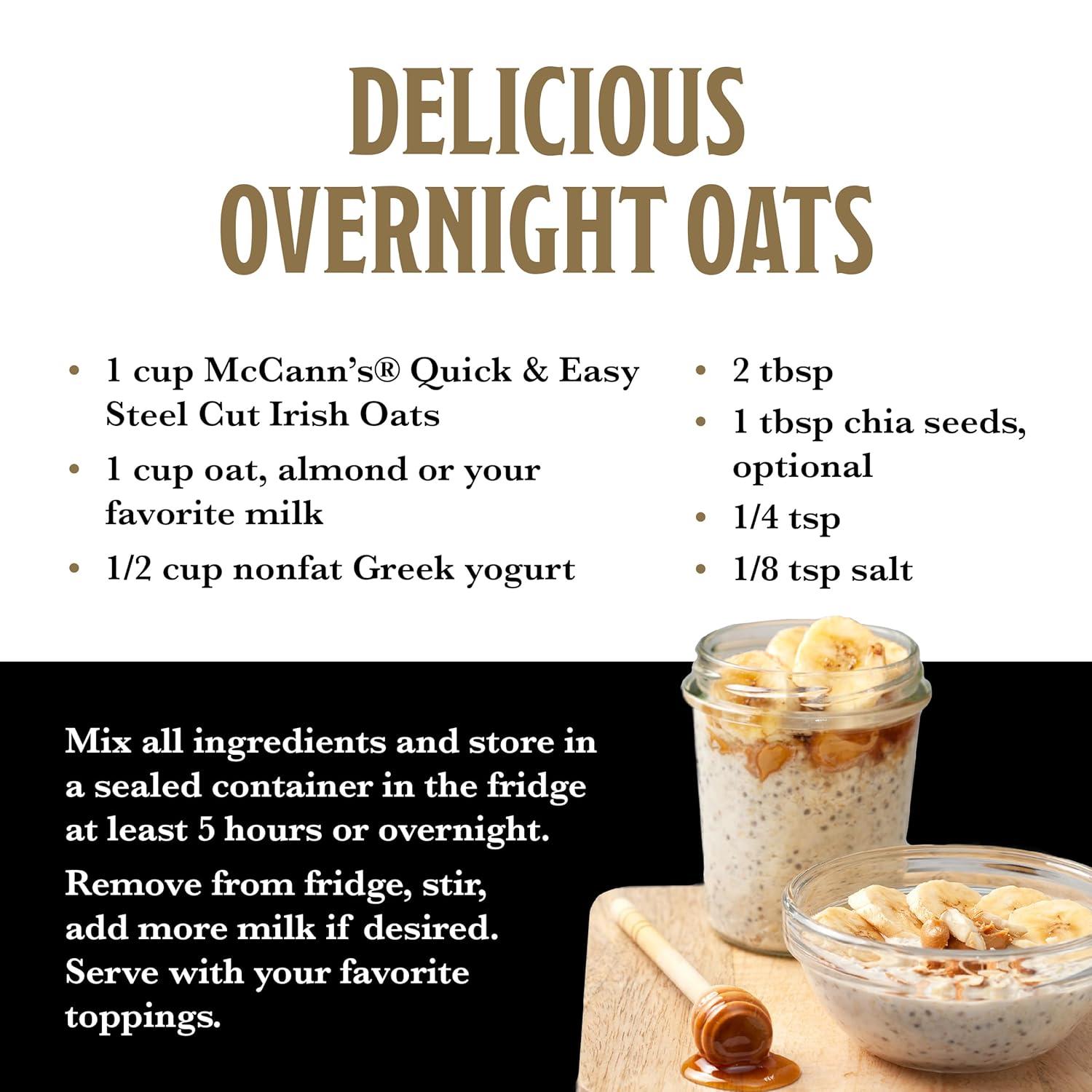image:imageMcCanns Irish Oatmeal Quick Cooking Rolled Oats 16 OunceQuick Easy