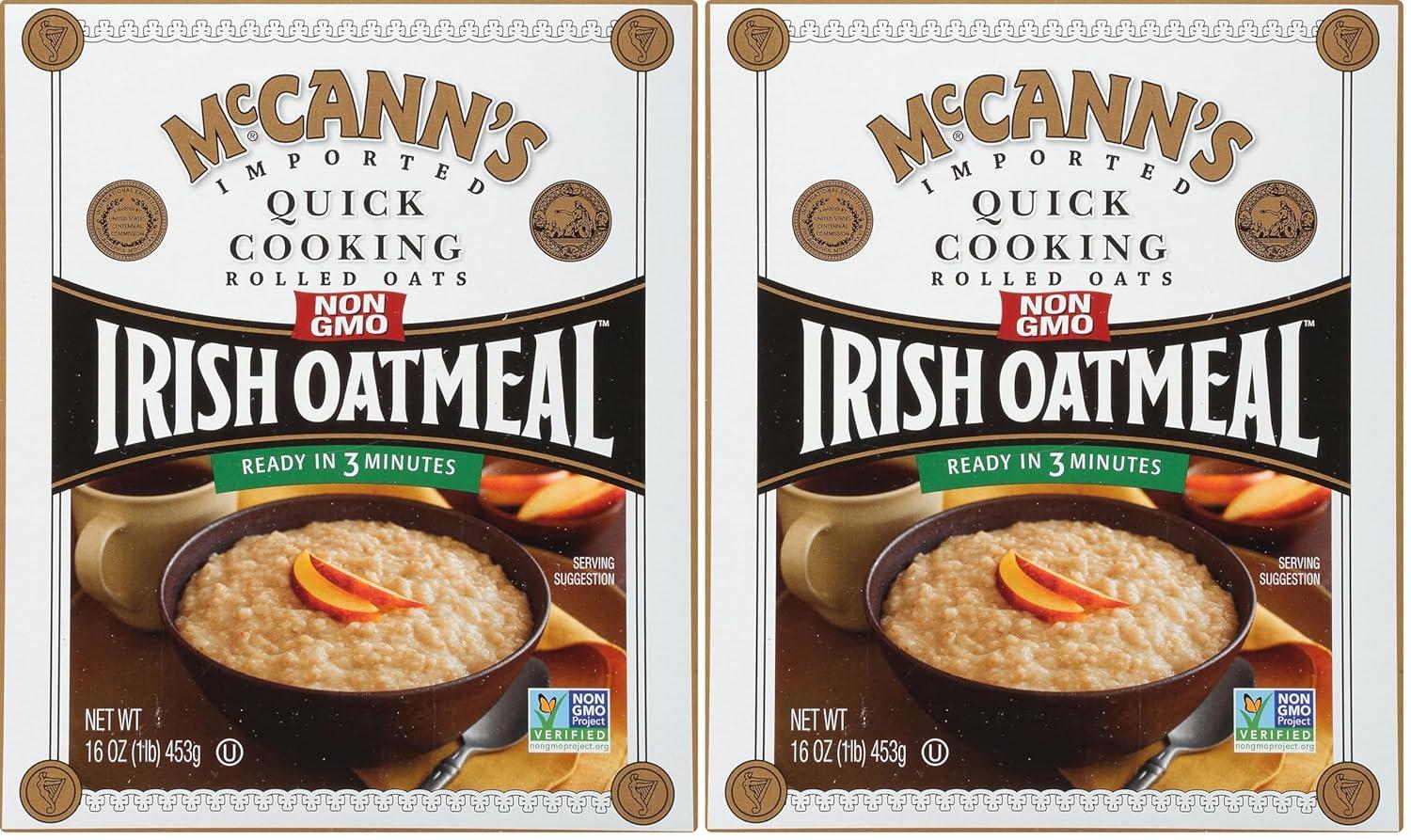 image:imageMcCanns Irish Oatmeal Quick Cooking Rolled Oats 16 OunceRolled