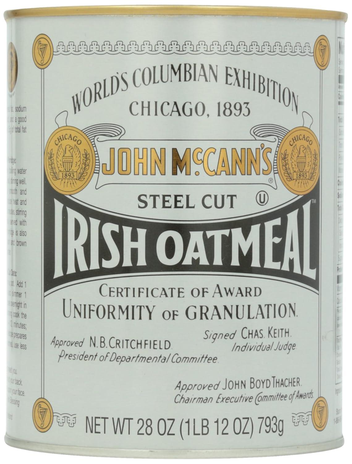 image:imageMcCanns Irish Oatmeal Quick Cooking Rolled Oats 16 OunceTin