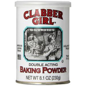 Clabber Girl Double Acting Baking Powder, 8.1 Ounce(8.1 Ounce (Pack of 1))