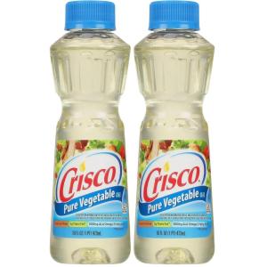 Crisco Pure Vegetable Oil, 16 Fluid Ounce(16 Fl Oz (Pack of 2))