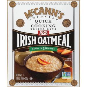 McCann’s Irish Oatmeal, Quick Cooking Rolled Oats, 16 Ounce(Rolled)