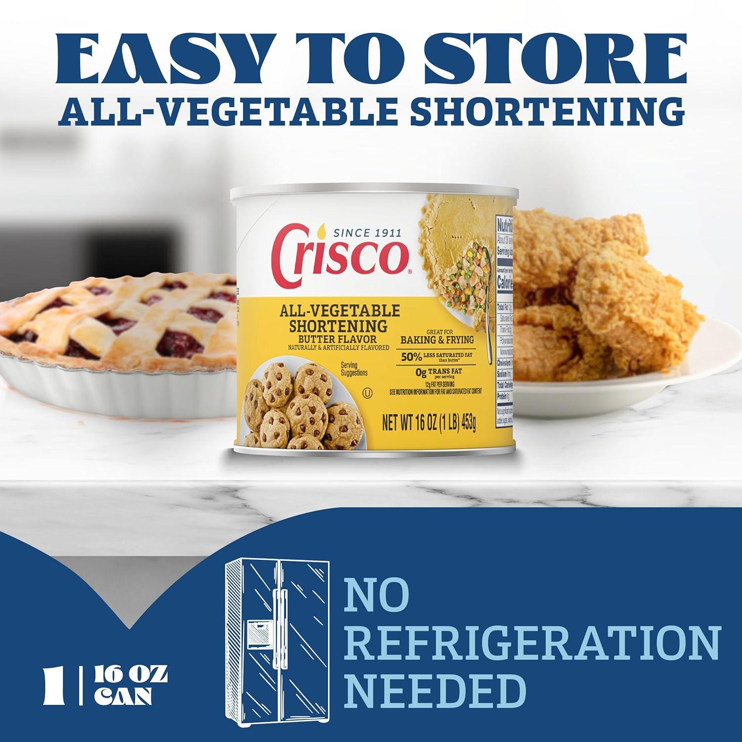image:imageCrisco Butter Flavor AllVegetable Shortening 16 Ounce