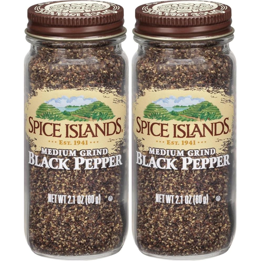 image:imageSpice Islands Medium Grind Black Pepper 21 Ounce21 Ounce Pack of 2