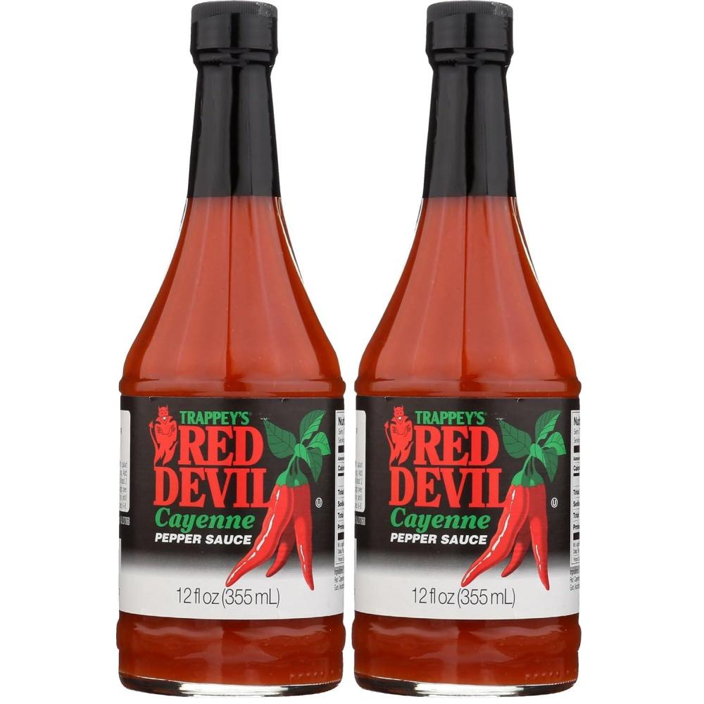 image:imageTrappeys Red Devil Sauce Hot 12 Ounce12 Fl Oz Pack of 2
