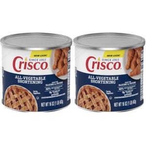 Crisco All-Vegetable Shortening, 16 Ounce(16 Oz (Pack of 2))