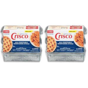 Crisco All-Vegetable Shortening Sticks, 20 Ounce, 3 Sticks(20 OZ (Pack of 2))