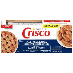 Crisco All-Vegetable Shortening Sticks, 6.7 Ounce(15.3 cm)