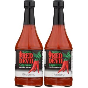 Trappey’s Red Devil Sauce Hot, 12 Ounce(12 Fl Oz (Pack of 2))
