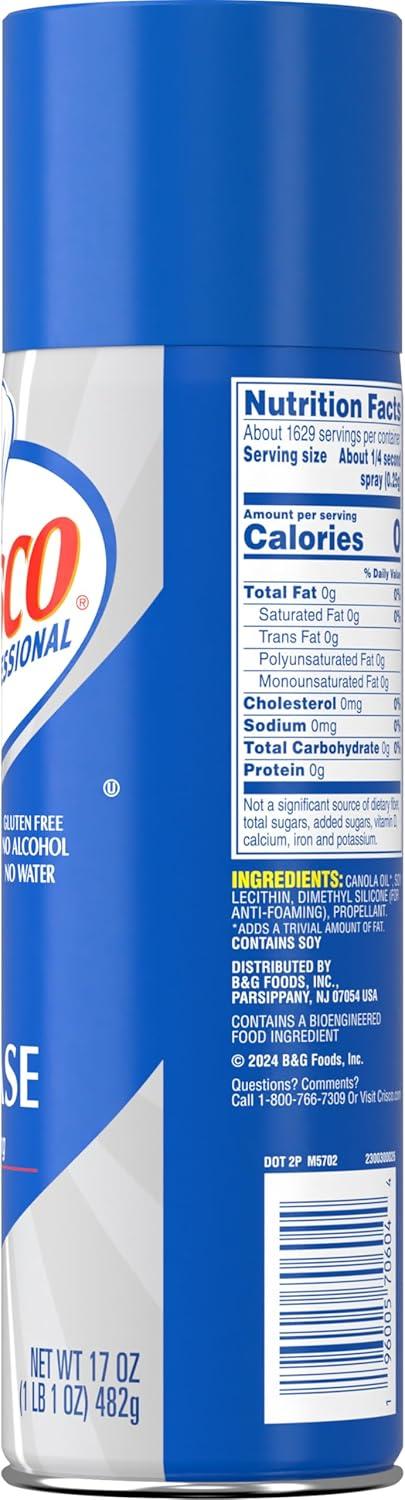 image:imageCrisco Professional NoStick Cooking Spray Cooking Pro 17 Ounce17 Ounce Pack of 1