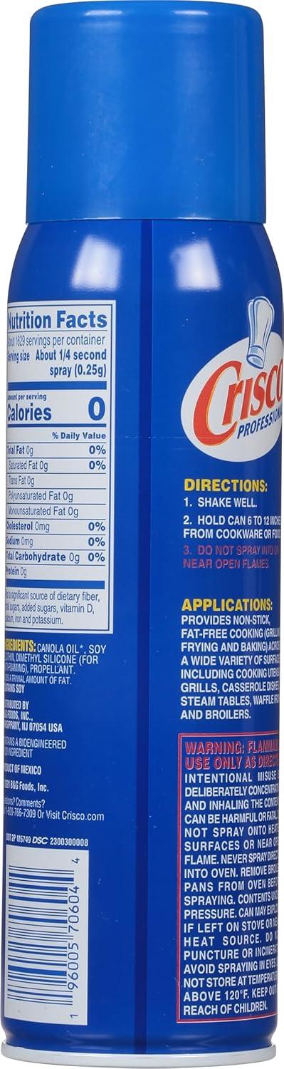 image:imageCrisco Professional NoStick Cooking Spray Cooking Pro 17 Ounce17 Ounce Pack of 5