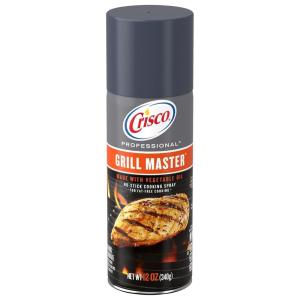 Crisco Professional No-Stick Cooking Spray, Grill Master, 12 Ounce(Unflavored)