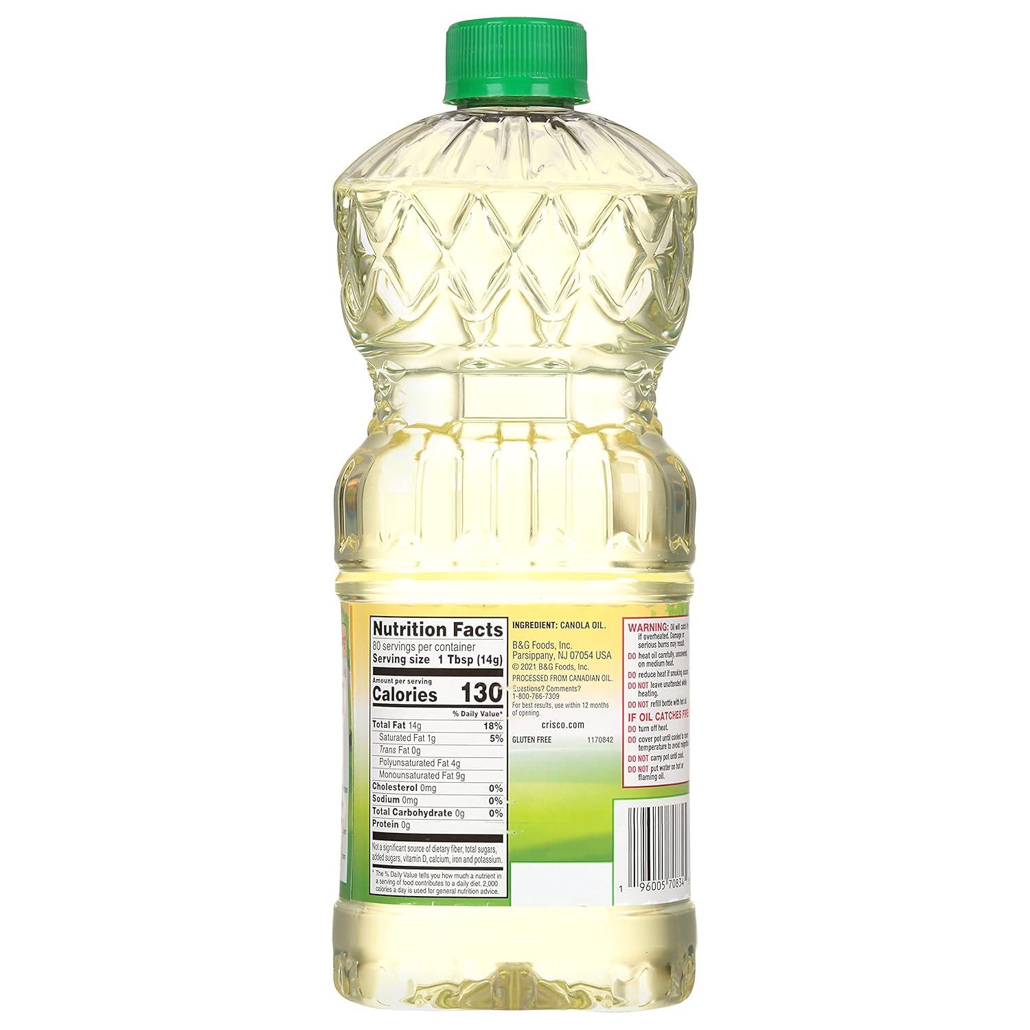 image:imageCrisco Pure Canola Oil 40 Fluid Ounce