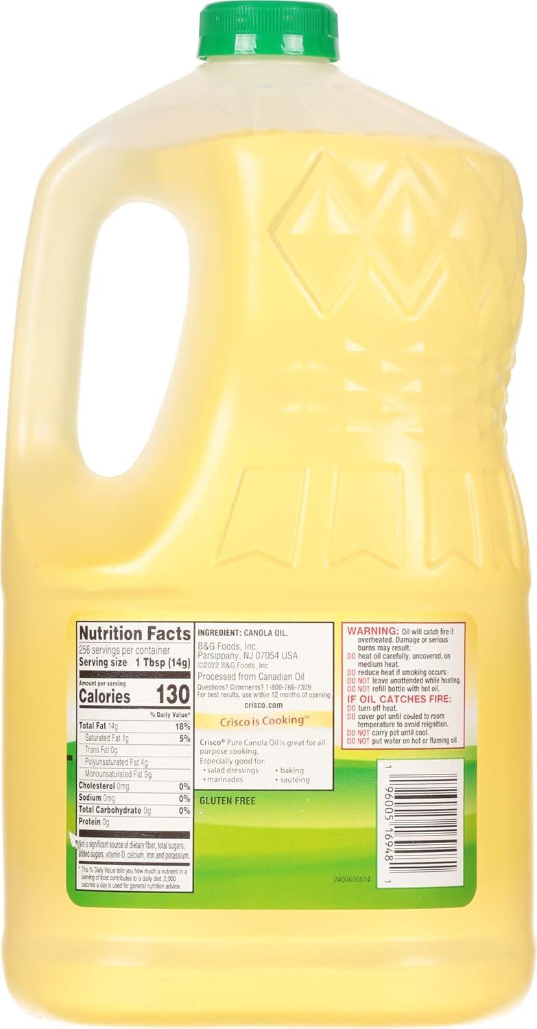 image:imageCrisco Pure Canola Oil 1 Gallon1 Gallon Pack of 2
