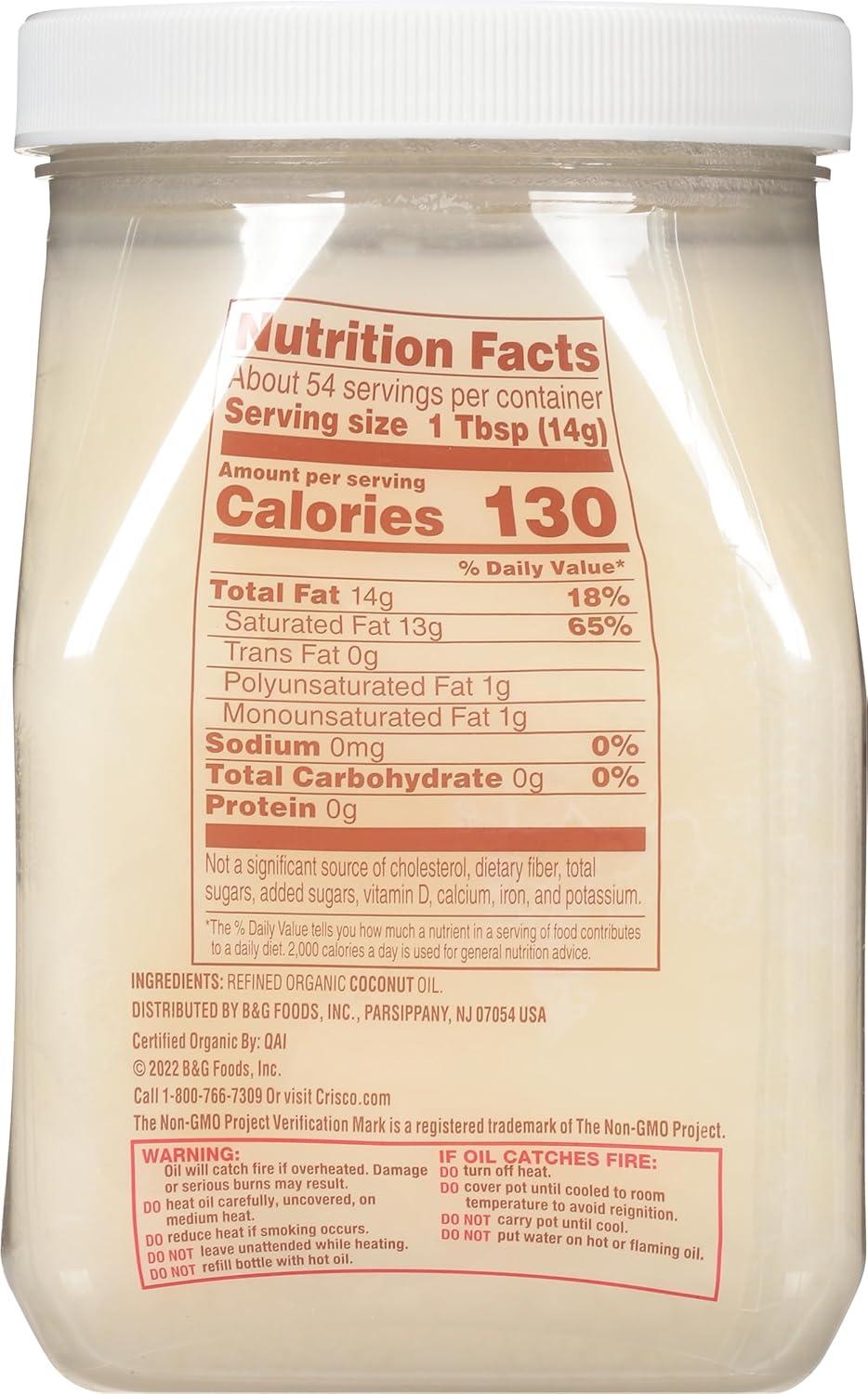 image:imageCrisco Refined Organic Coconut Oil 27 Ounces